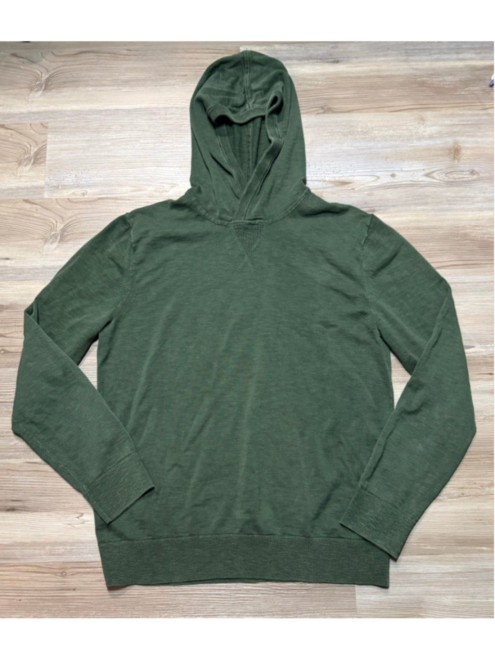Banana Republic Green Cotton Pullover Hoodie Sweatshirt Size M